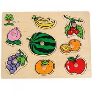 WOODEN FLAT PUZZLE - FRUITS